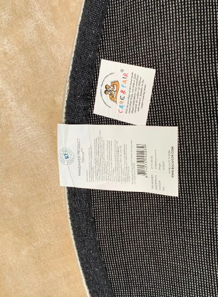 Vloerkleed Tencel rond laagpolig creme - in 3 maten by Rocaflor