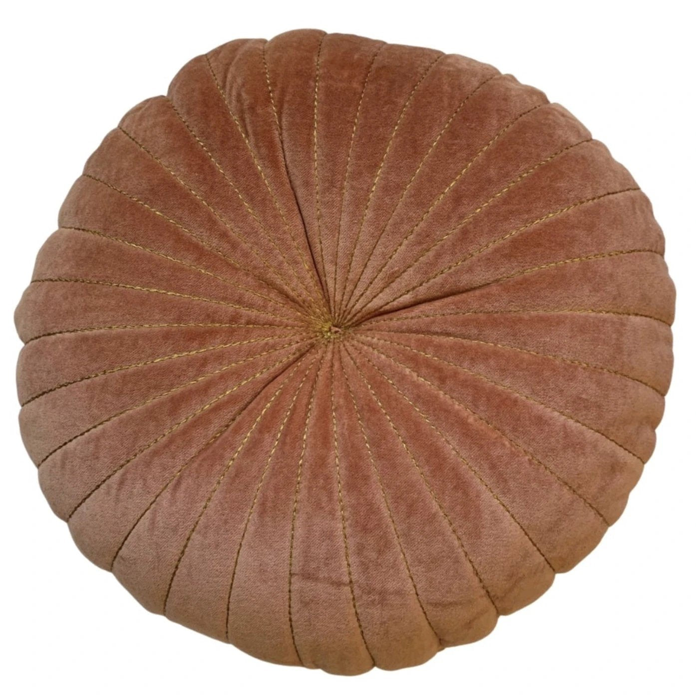 Kussen rond fluweel oud roze in 2 maten by Rocaflor