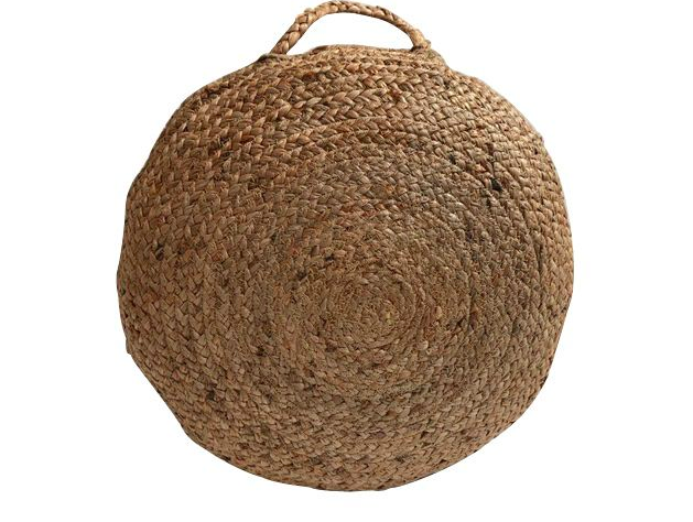 Kussen rond jute met handgreep - depauwwonen
