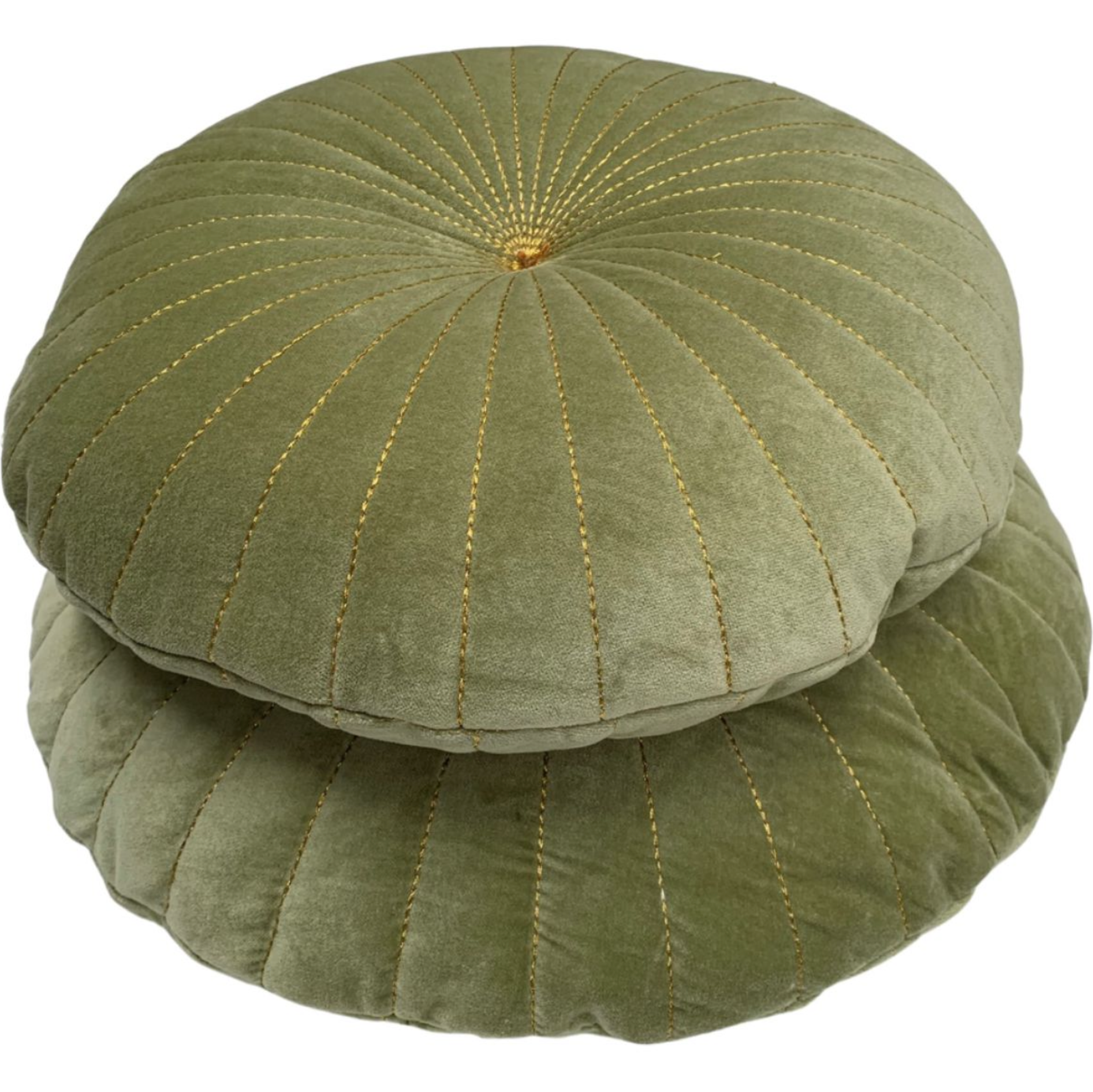 Kussen rond fluweel salie in 2 maten by Rocaflor