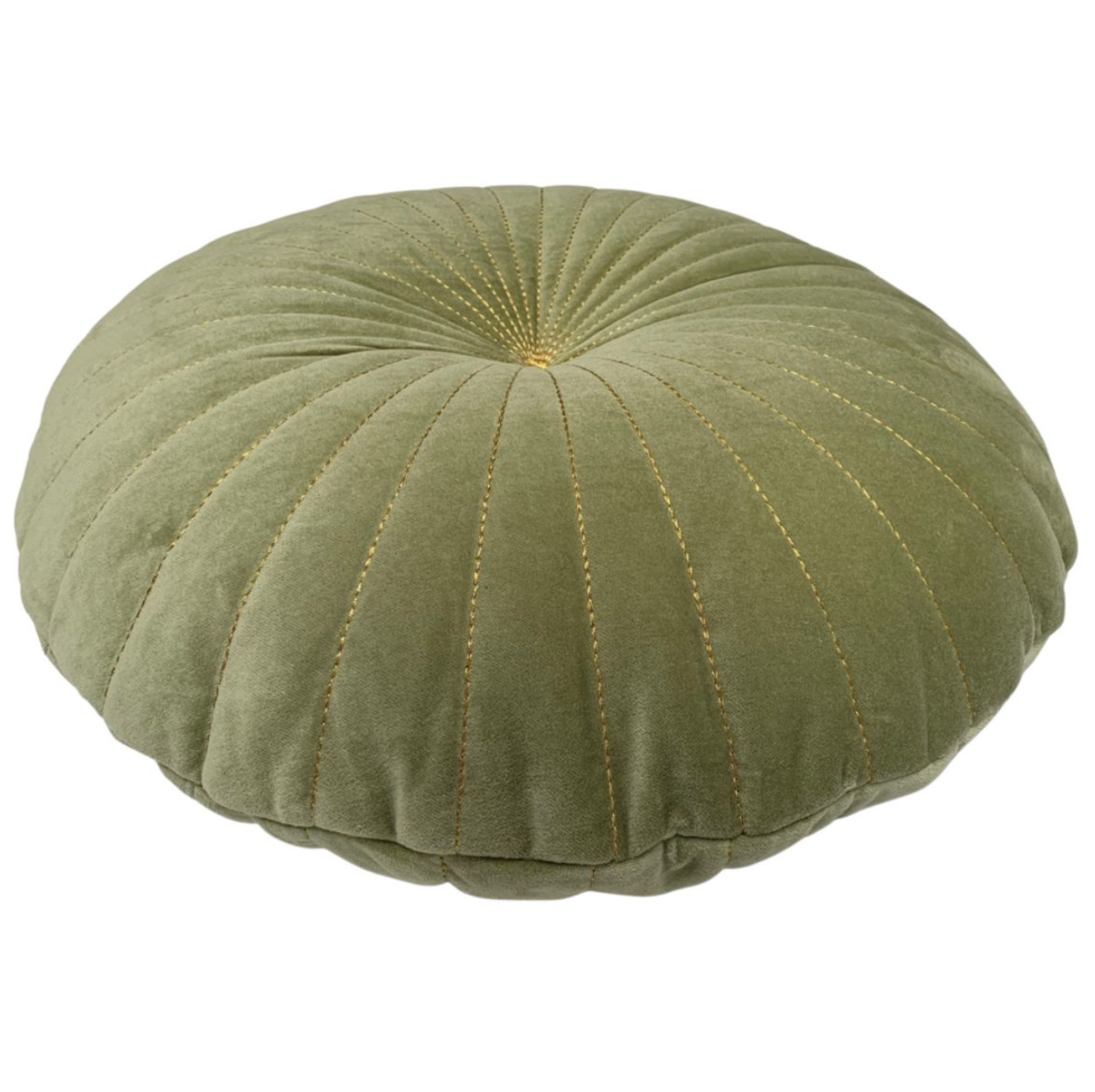 Kussen rond fluweel salie in 2 maten by Rocaflor