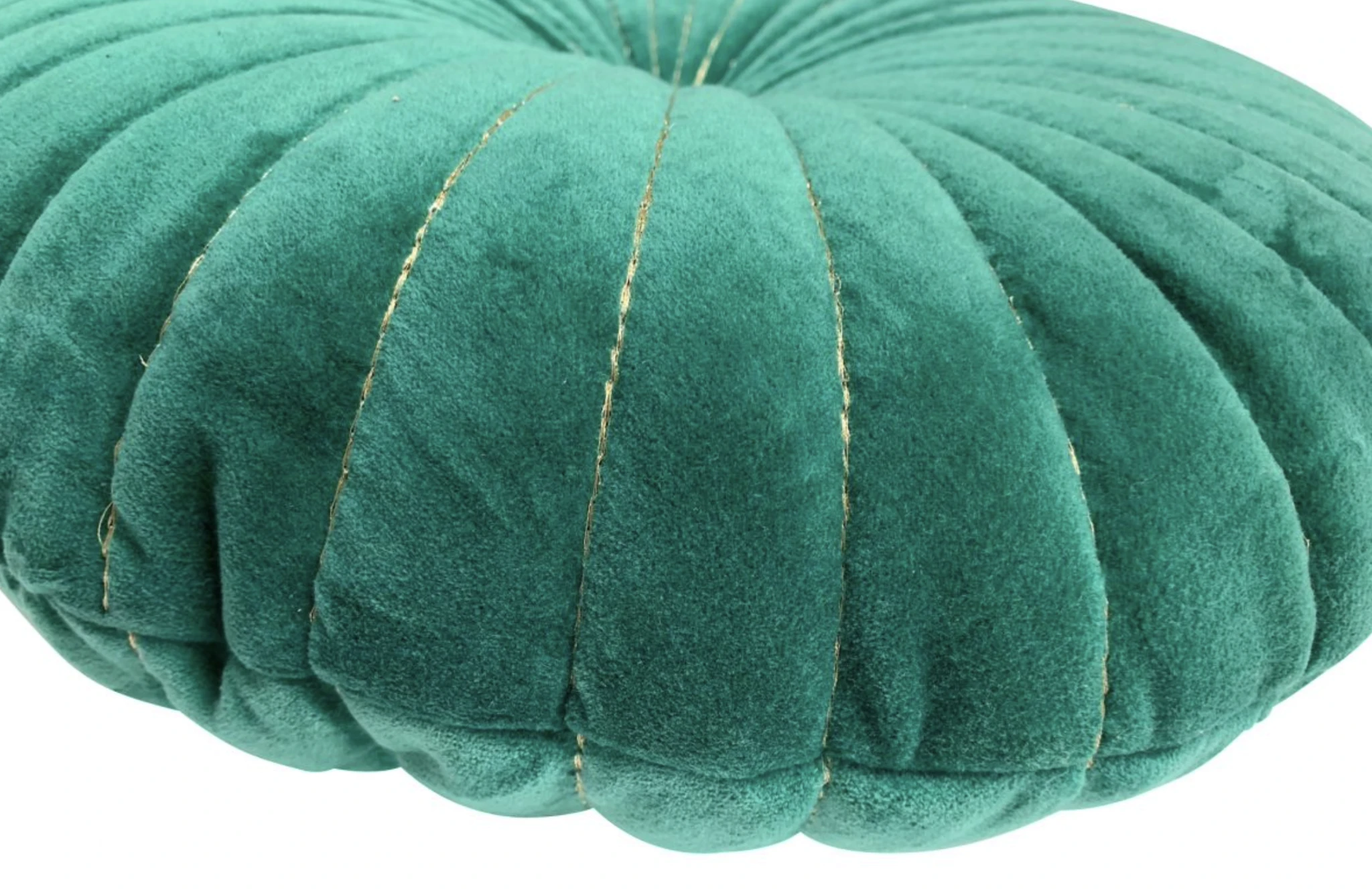 Kussen rond fluweel smaragd groen by Rocaflor