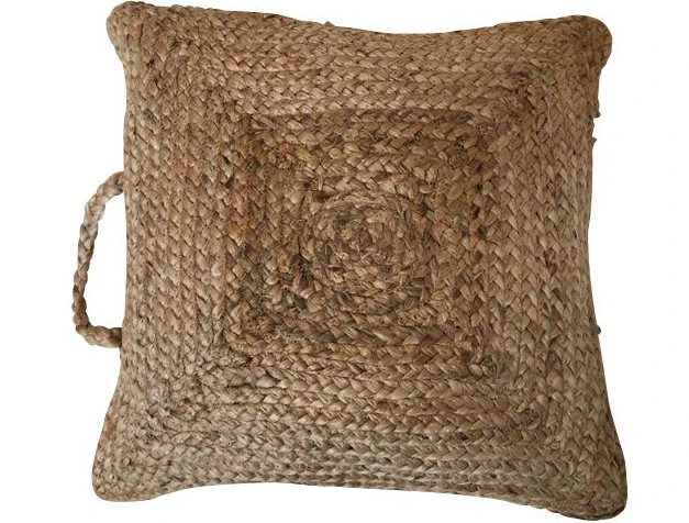 Kussen vierkant jute met handgreep by Rocaflor