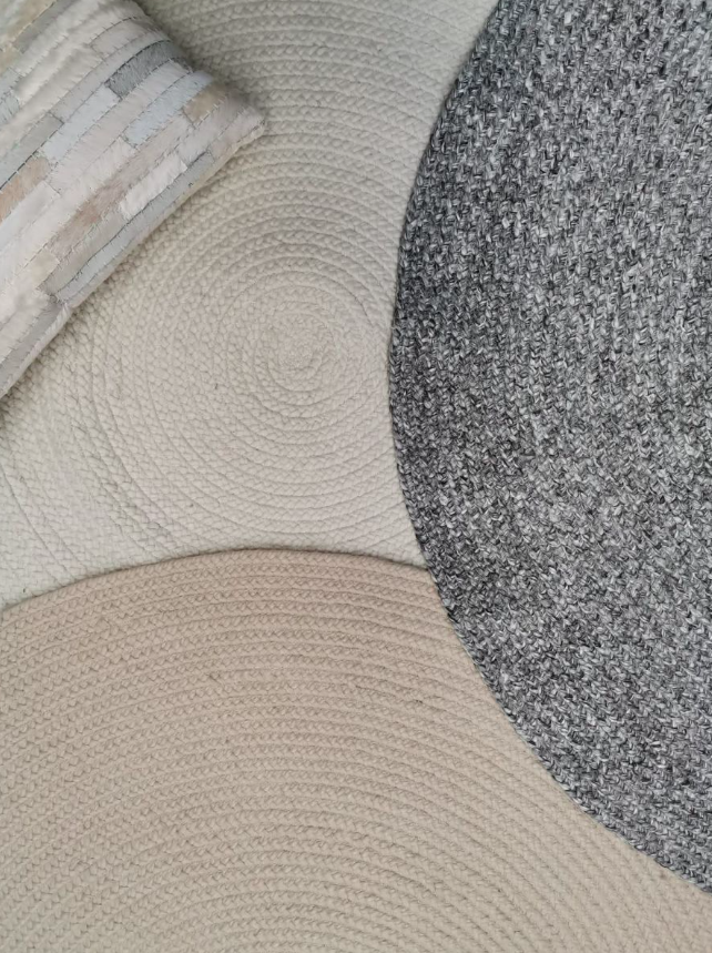 Vloerkleed rond Nieuw Zeeland wol grijs - in 2 maten - depauwwonen