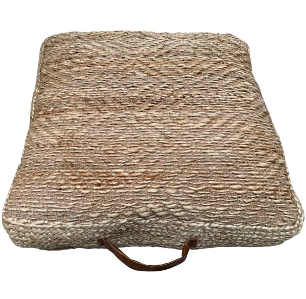 Kussen jute diamant patroon - 60x60x15 by Rocaflor