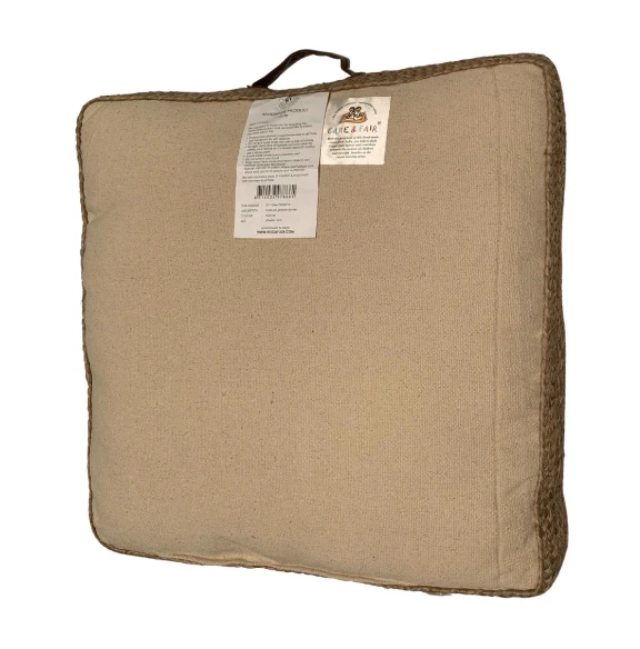 Kussen jute diamant patroon - 60x60x15 by Rocaflor