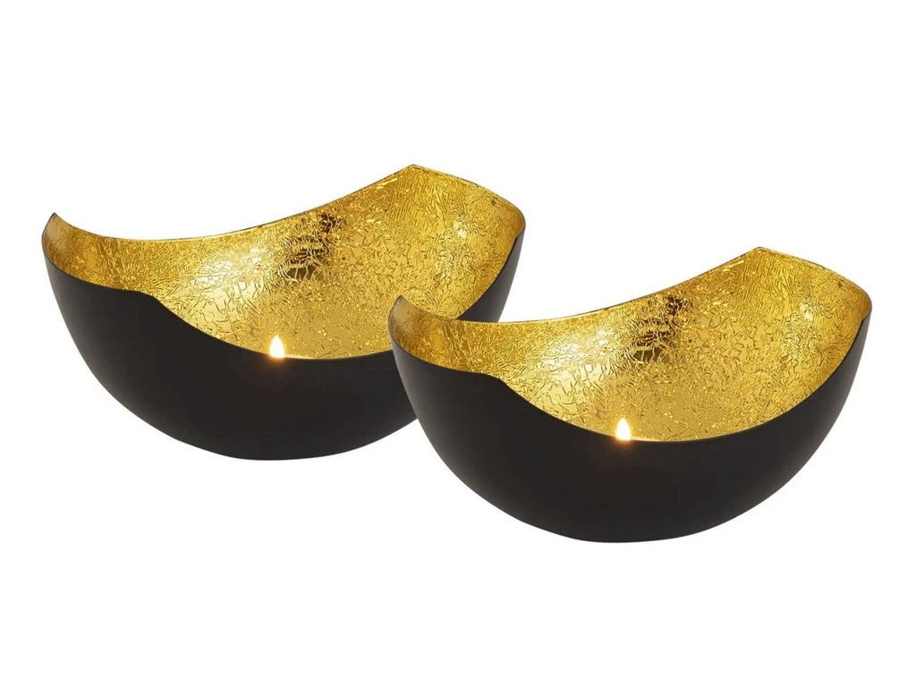 Waxinehouder Gouden Gloed set van 2 stuks by dePauwWonen®