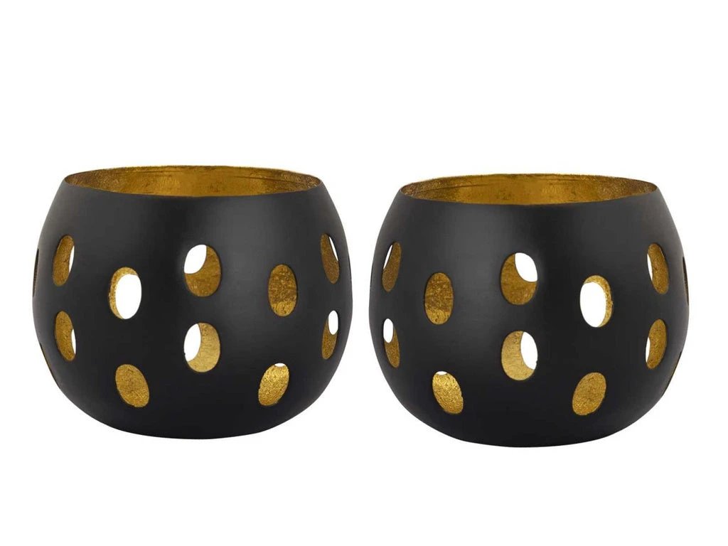 Waxinehouder Gouden Hemelsfeer set van 2 stuks by dePauwWonen®
