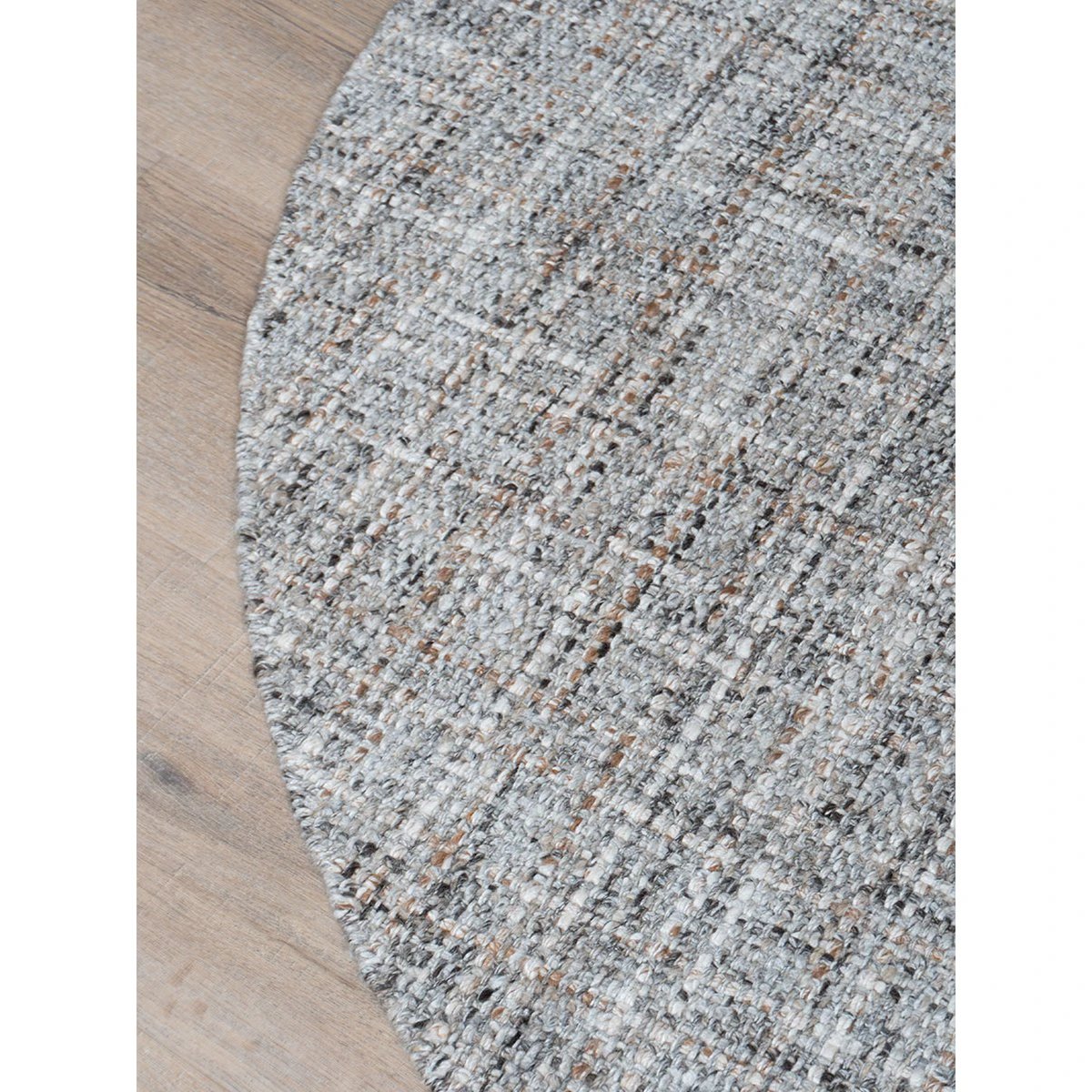 Vloerkleed Cross Grey/Beige – Rond ø200 cm by Veer Carpets