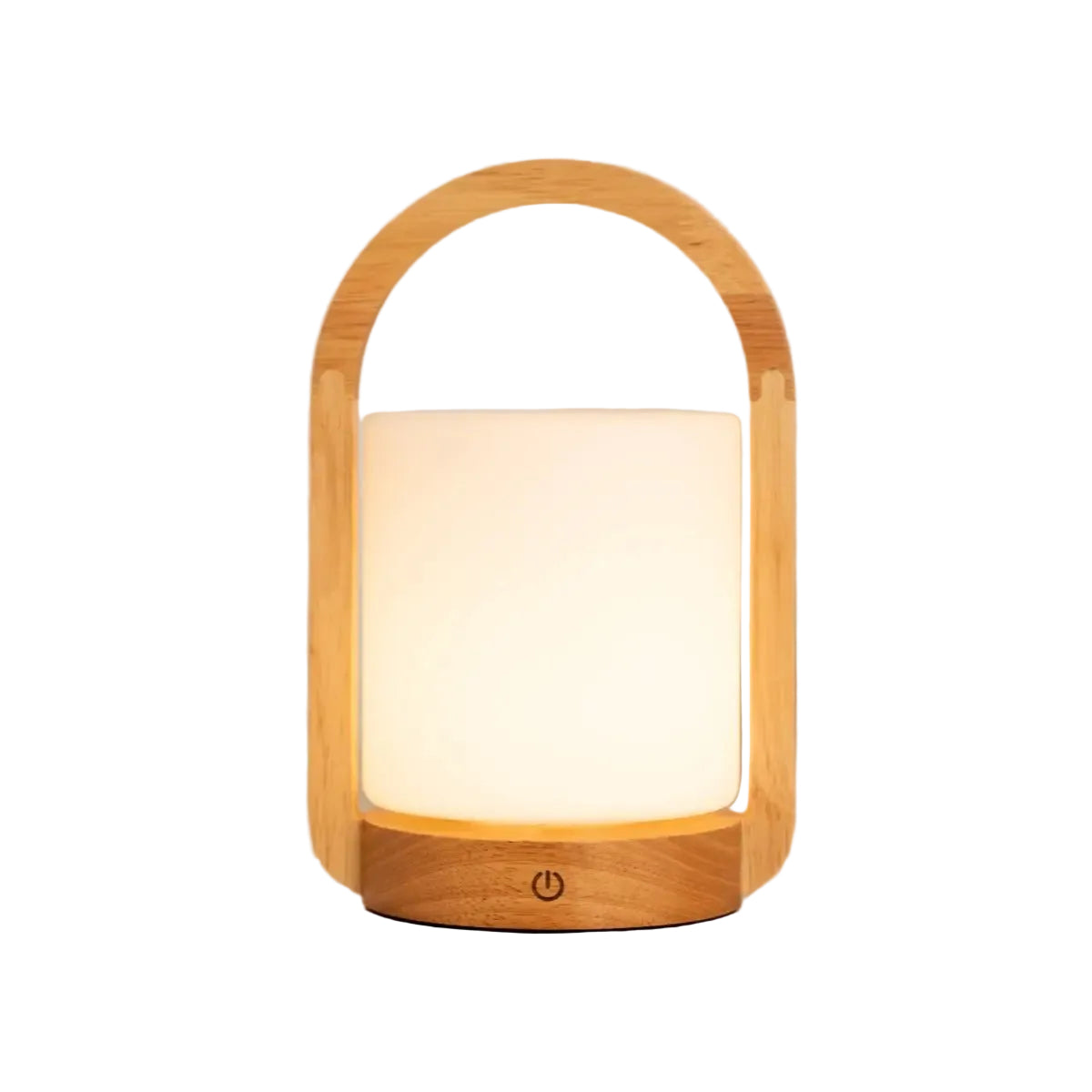 Tafellamp oplaadbaar George lichtbruin hout