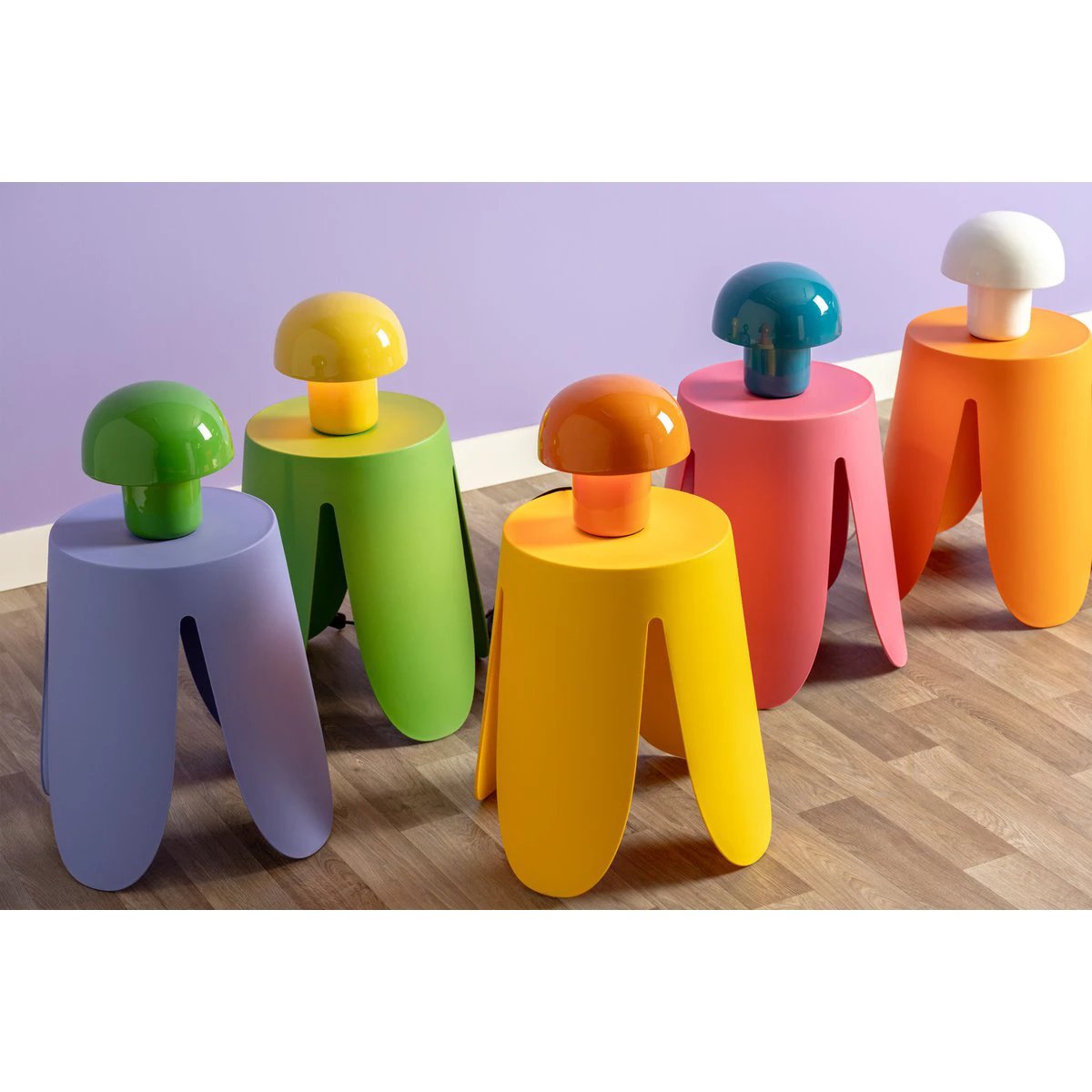 Tafellamp Dikke Paddestoel Mini Groen by Leitmotiv