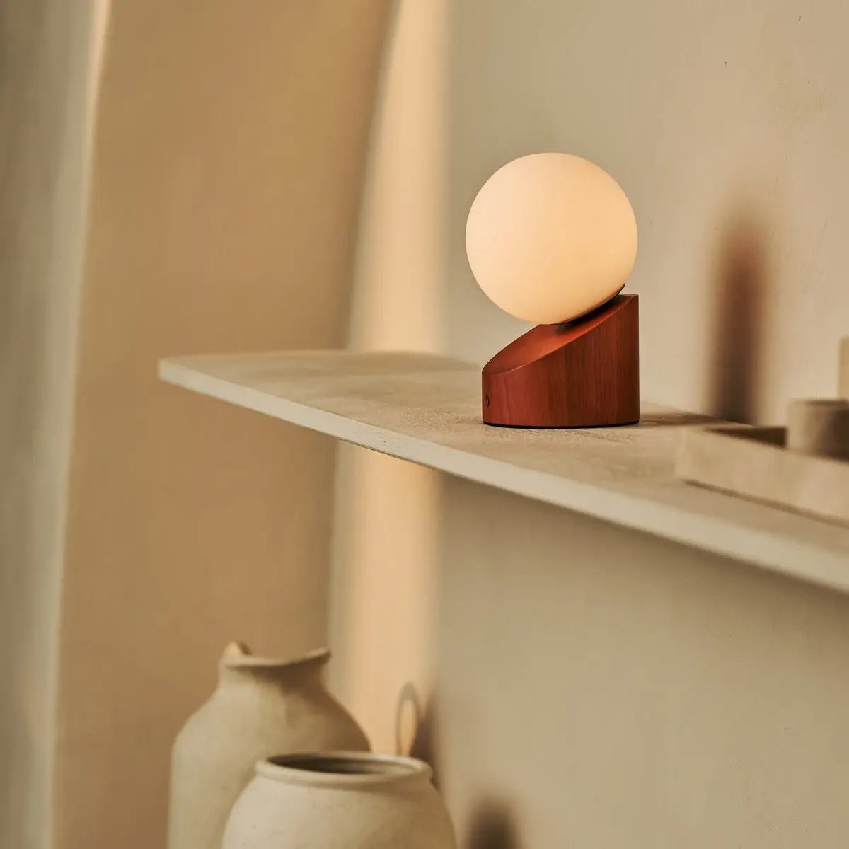 Tafellamp oplaadbaar Morris Chestnut Brown