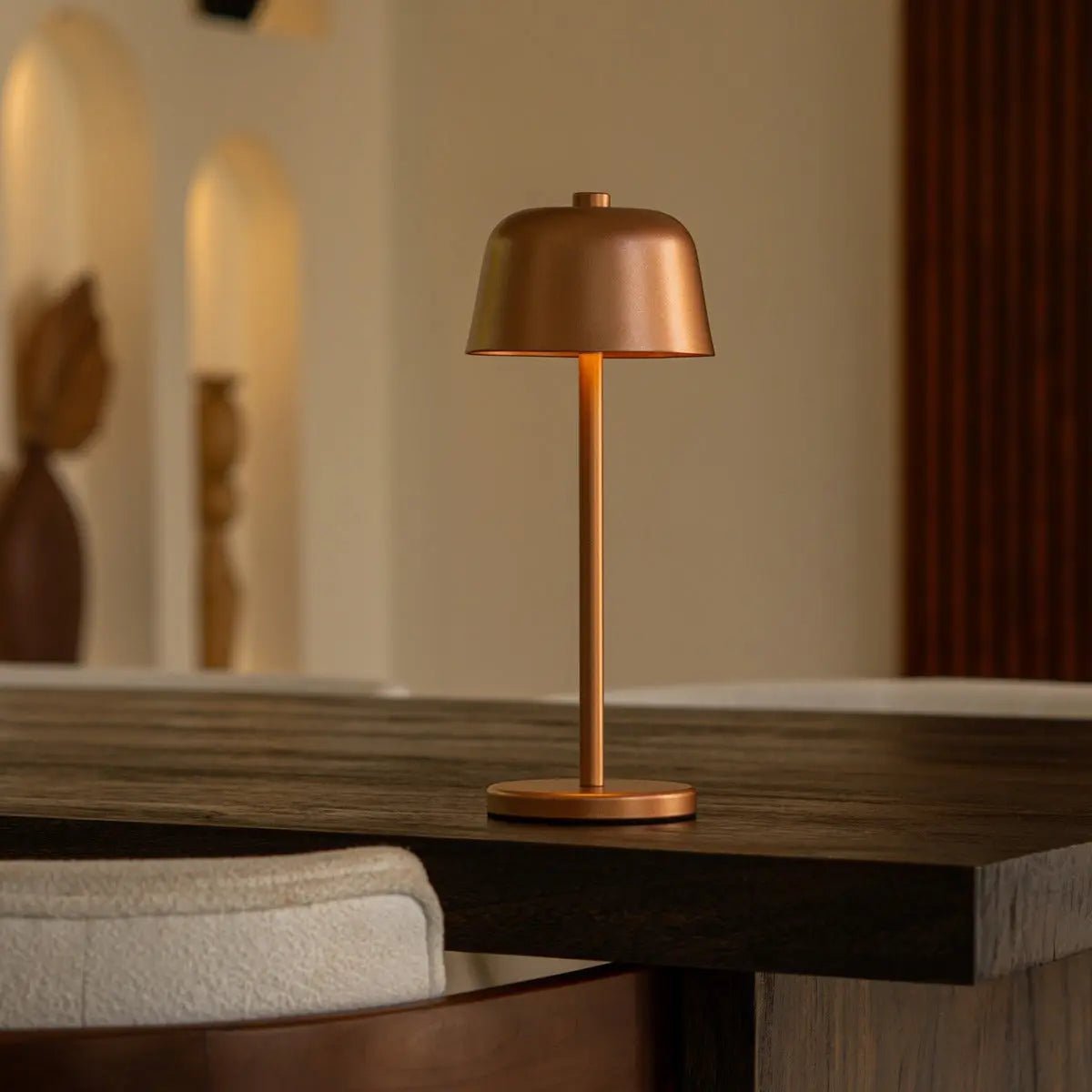 Tafellamp oplaadbaar Anton Koperen