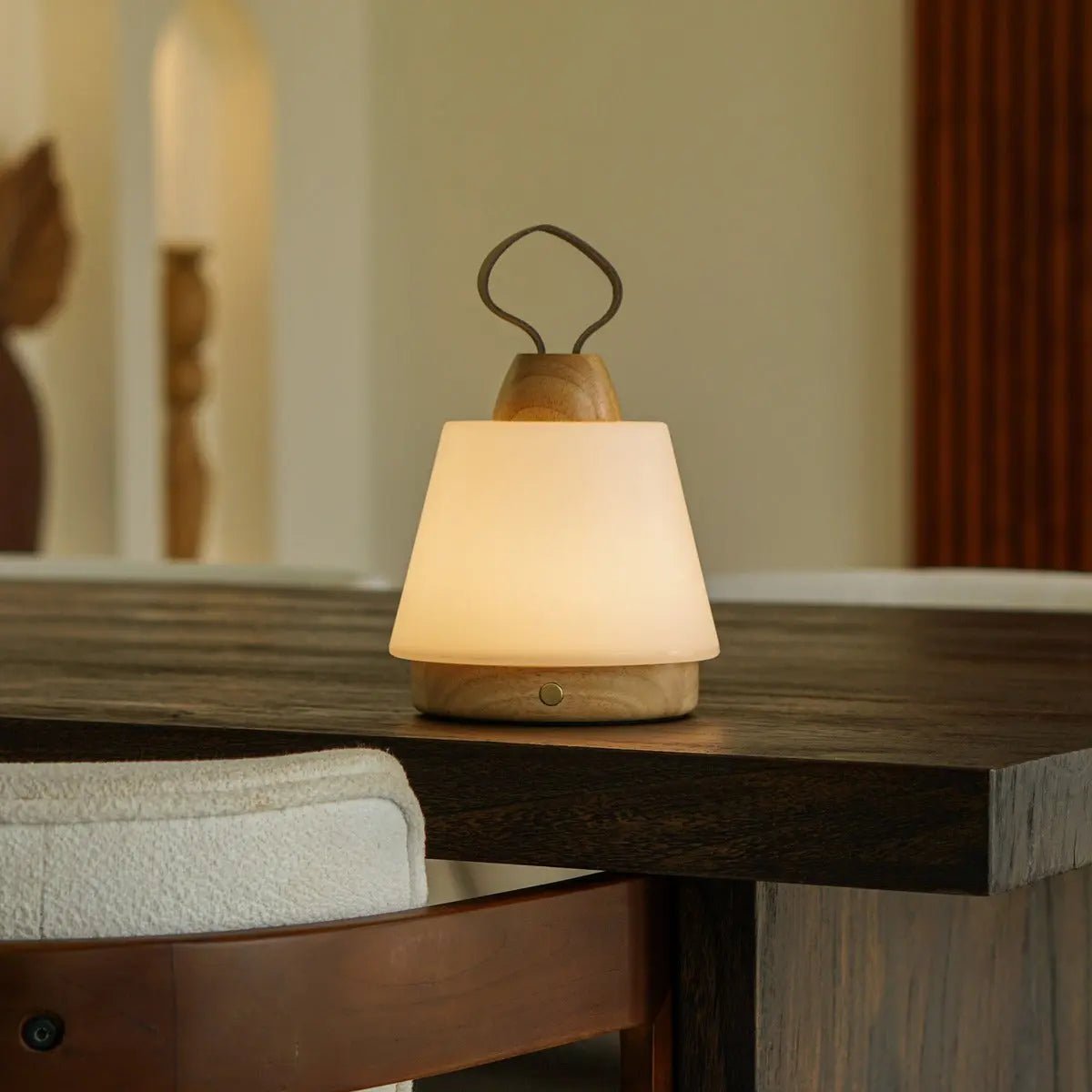 Tafellamp oplaadbaar Liv lichtbruin