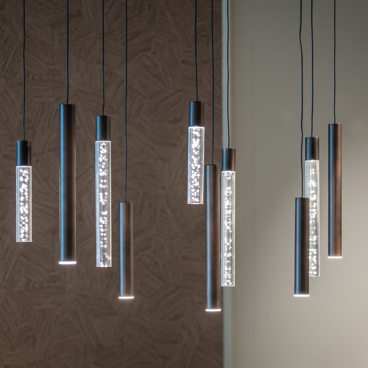 Hanglamp Oxley brons groot