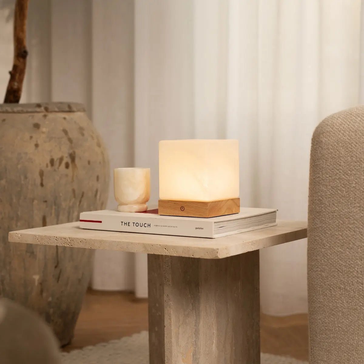 Tafellamp oplaadbaar YCE lichtbruine