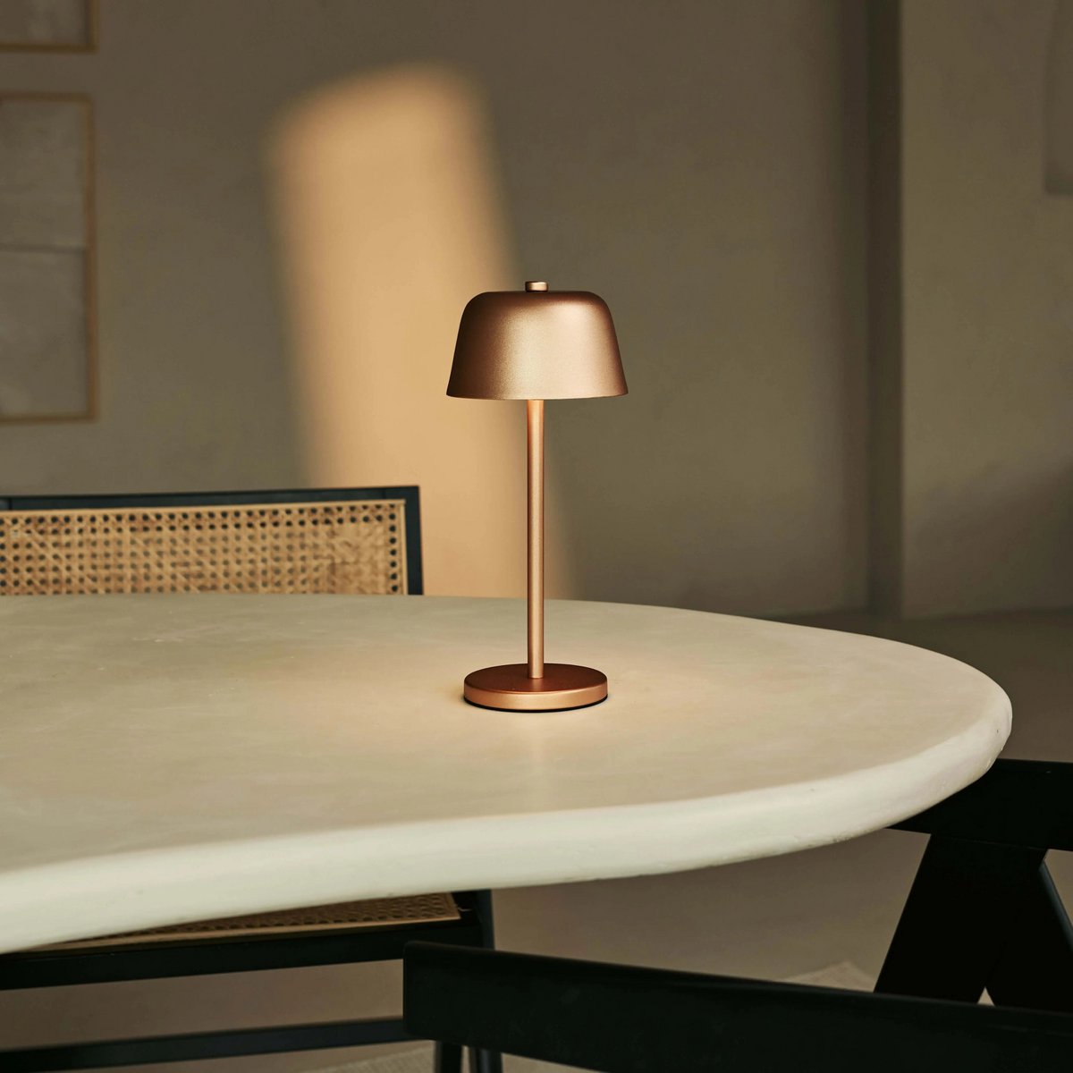 Tafellamp oplaadbaar Anton Koperen