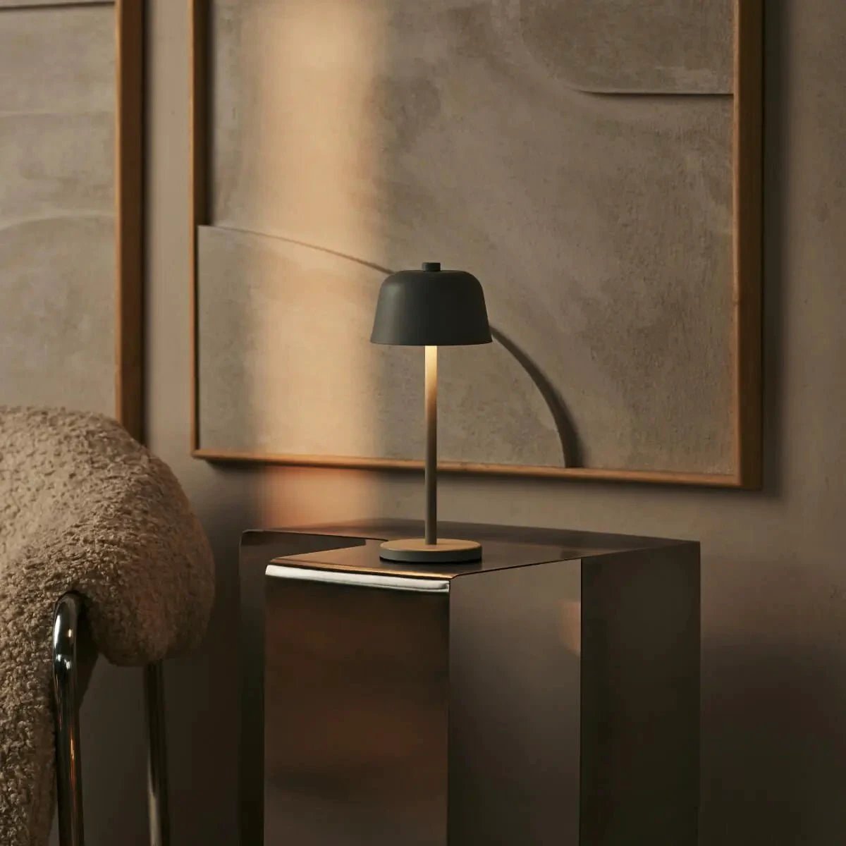 Tafellamp oplaadbaar Anton Shadow Gray by Tavellio - Amsterdam