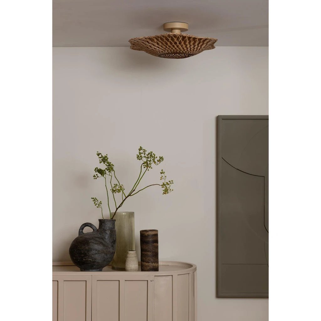 Plafonniere Madura - Naturel - Ø44cm x 13cm by GOOD&MOJO