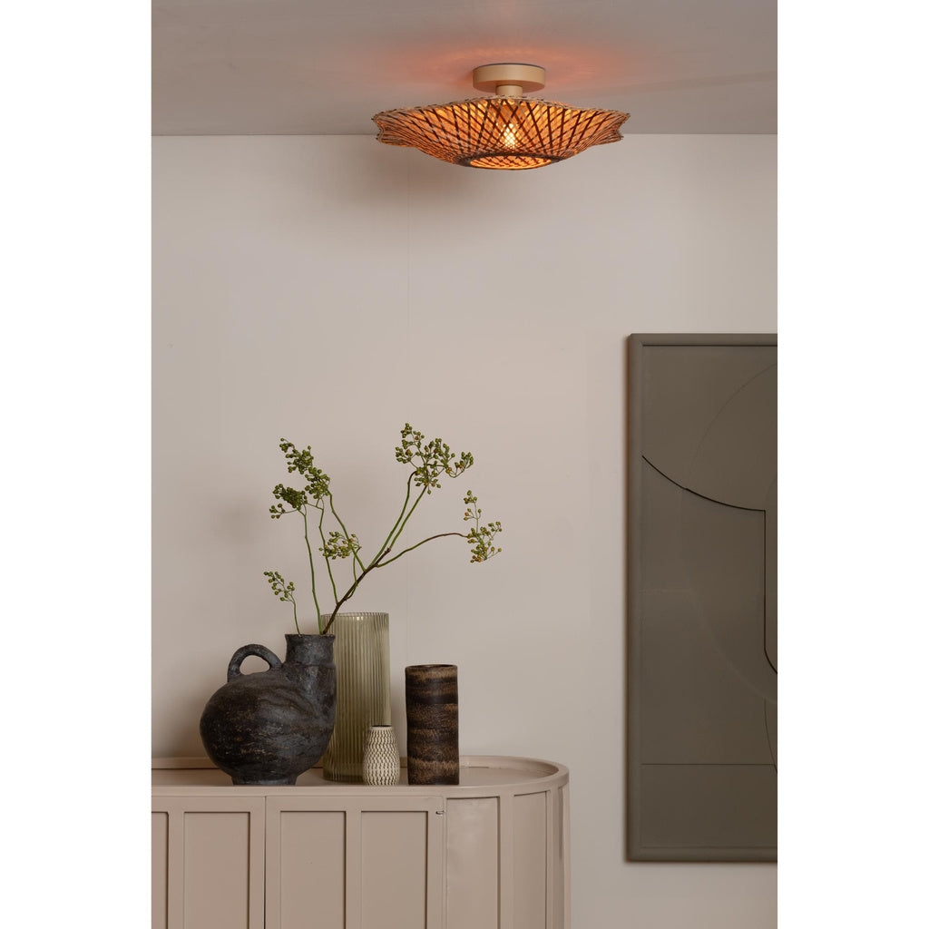 Plafonniere Madura - Naturel - Ø44cm x 13cm - depauwwonen