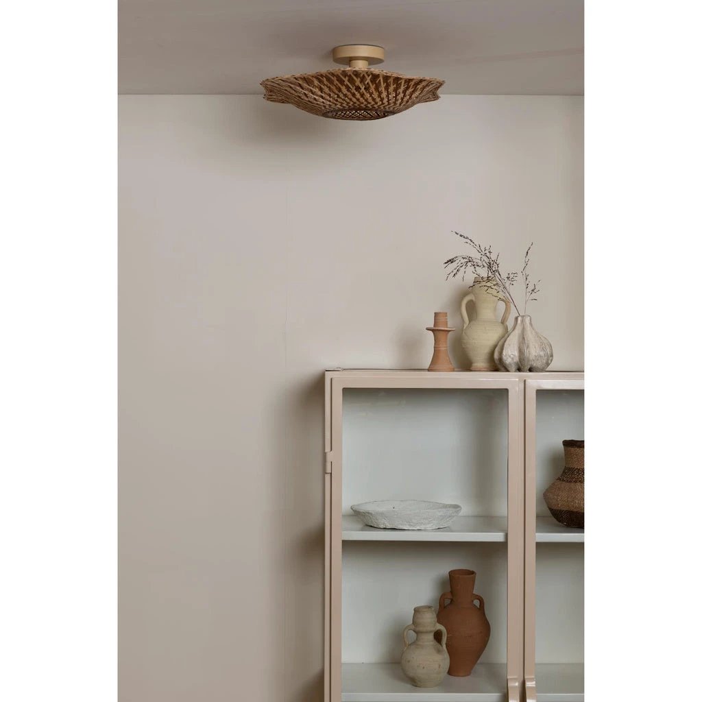 Plafonniere Madura - Naturel - Ø44cm x 13cm by GOOD&MOJO