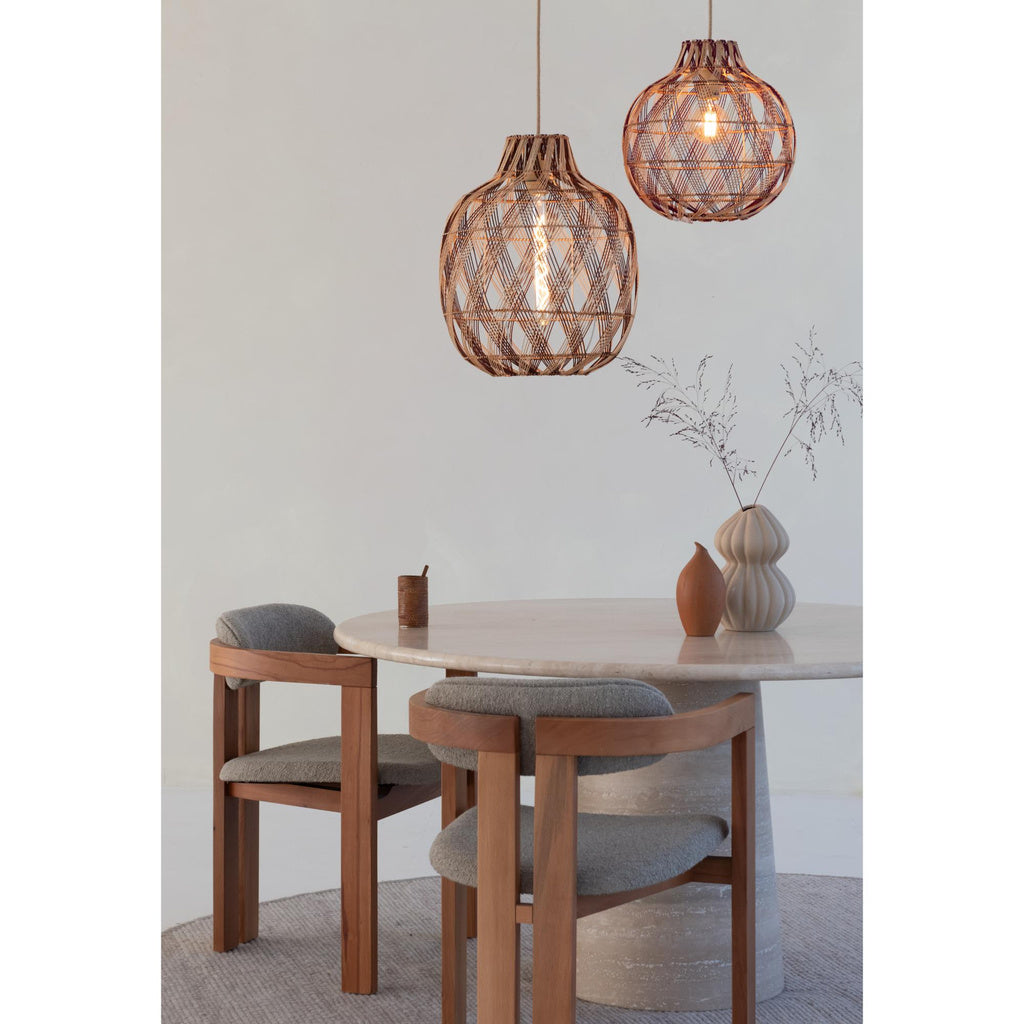 Hanglamp Mendoza - Naturel/Bruin - Ø35cm - depauwwonen