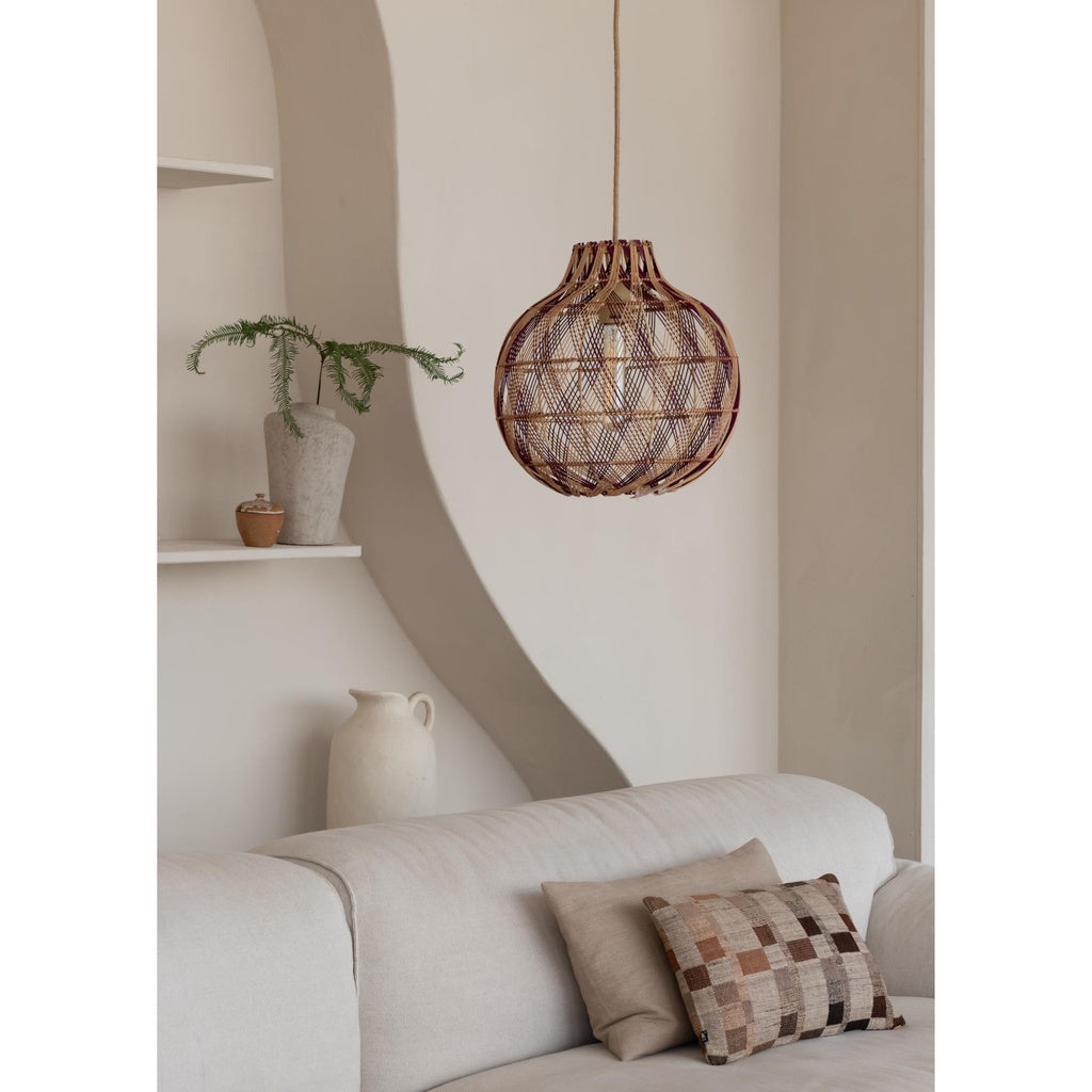 Hanglamp Mendoza - Naturel/Bruin - Ø35cm - depauwwonen