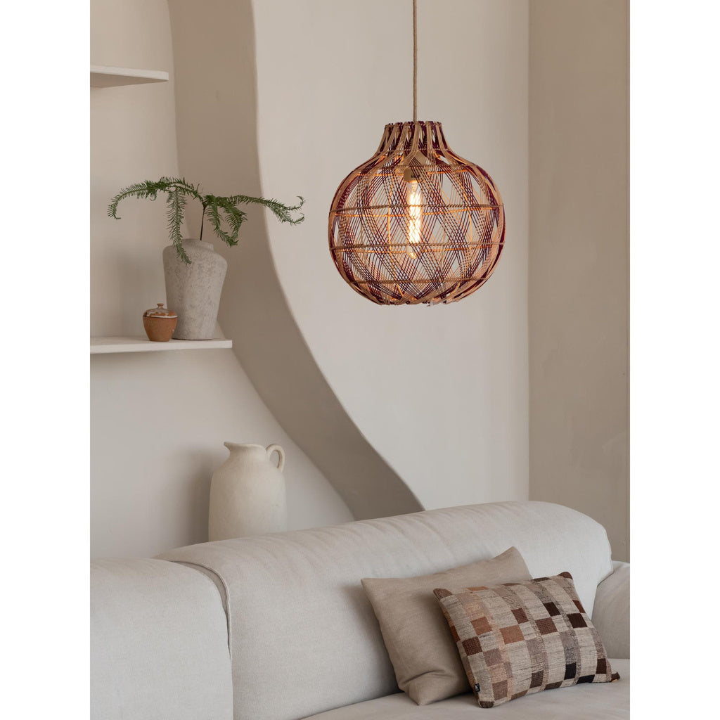 Hanglamp Mendoza - Naturel/Bruin - Ø35cm - depauwwonen