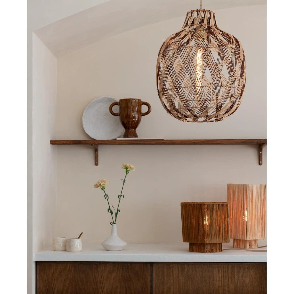 Hanglamp Mendoza - Naturel/Bruin - Ø40cm by GOOD&MOJO