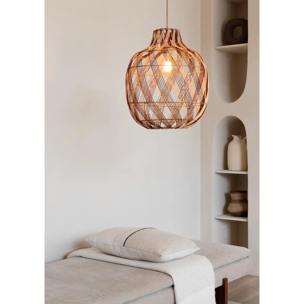 Hanglamp Mendoza - Naturel/Bruin - Ø40cm by GOOD&MOJO