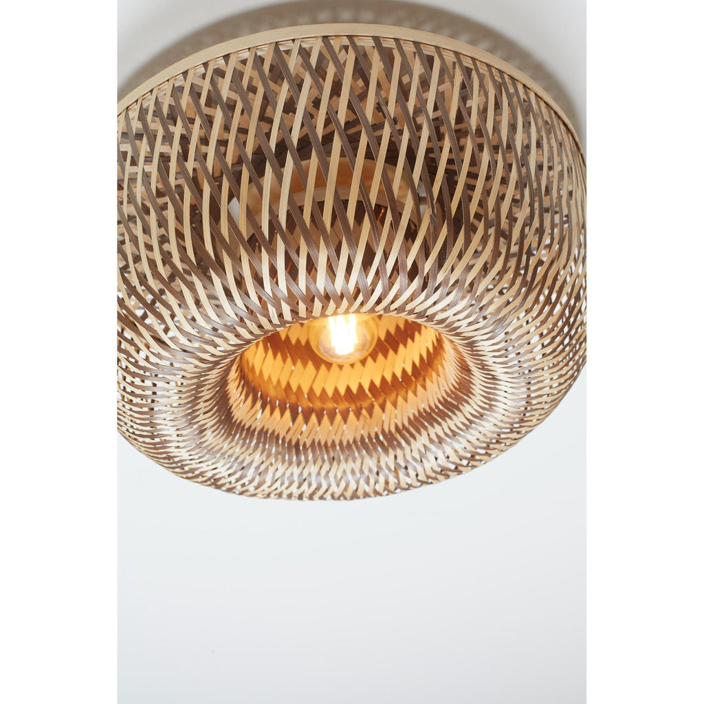 Plafonniere Barbados - Naturel/Bruin - Ø35cm - depauwwonen
