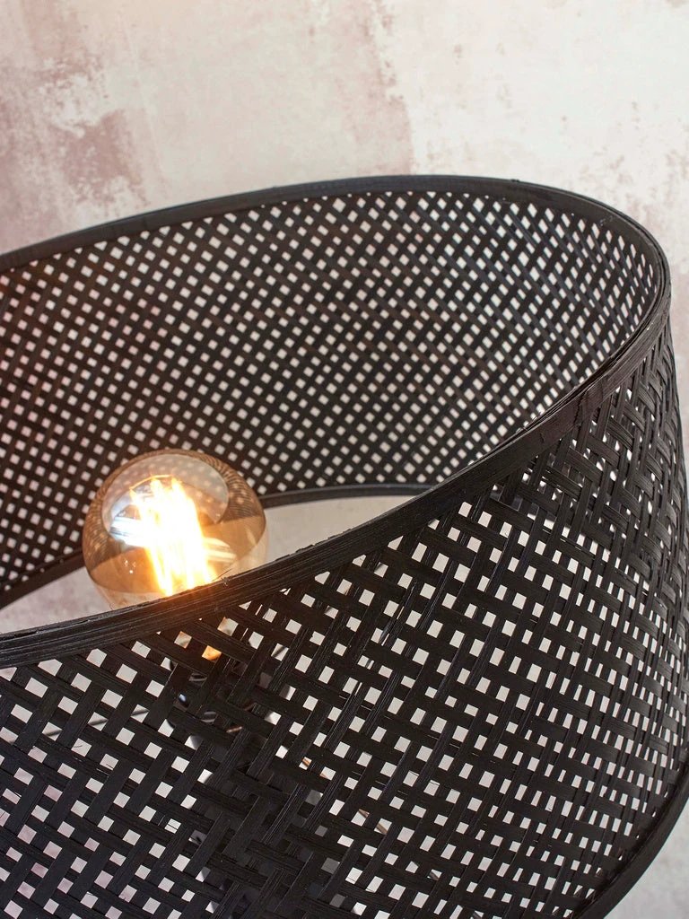 Vloerlamp Java Zwart 3-legs Bamboe - 150cm by GOOD&MOJO