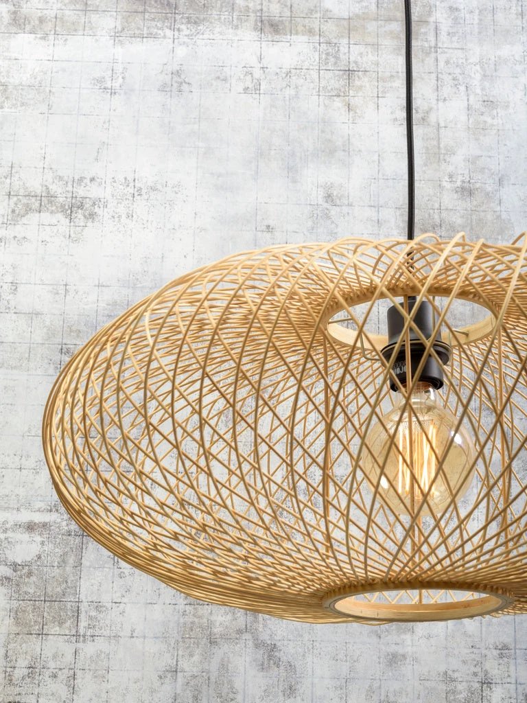 Hanglamp Cango Bamboe Ellipse Naturel - Ø60 by GOOD&MOJO