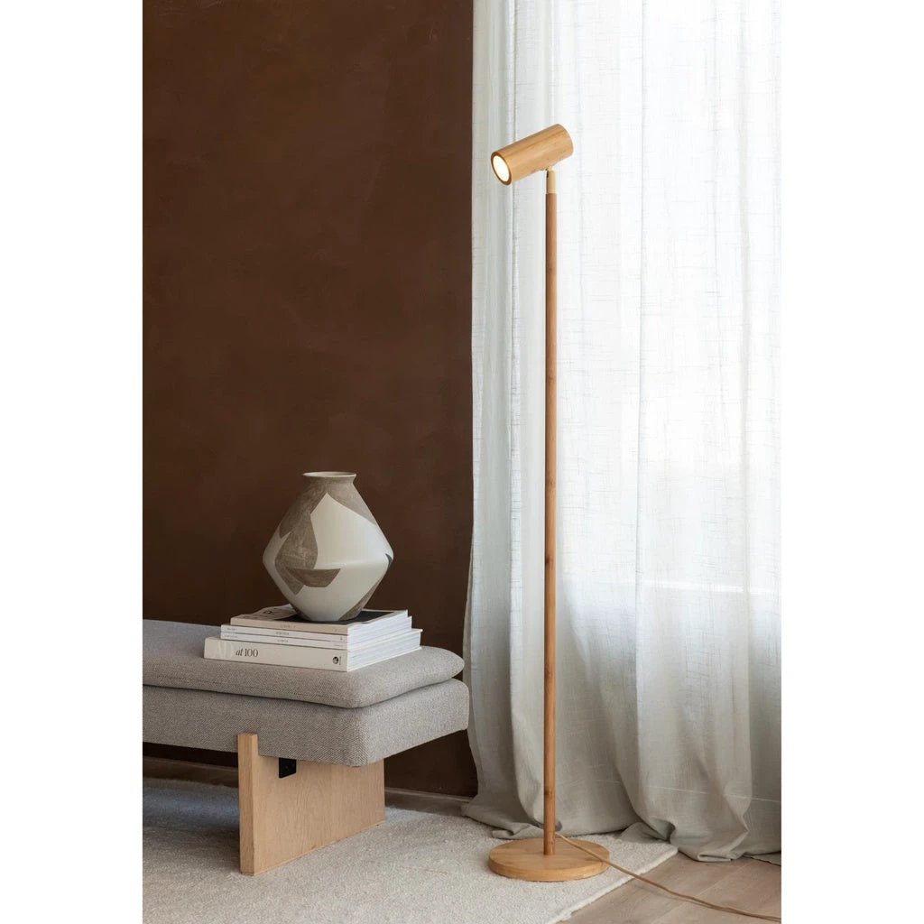 Vloerlamp Java - Naturel - Ø23cm by GOOD&MOJO