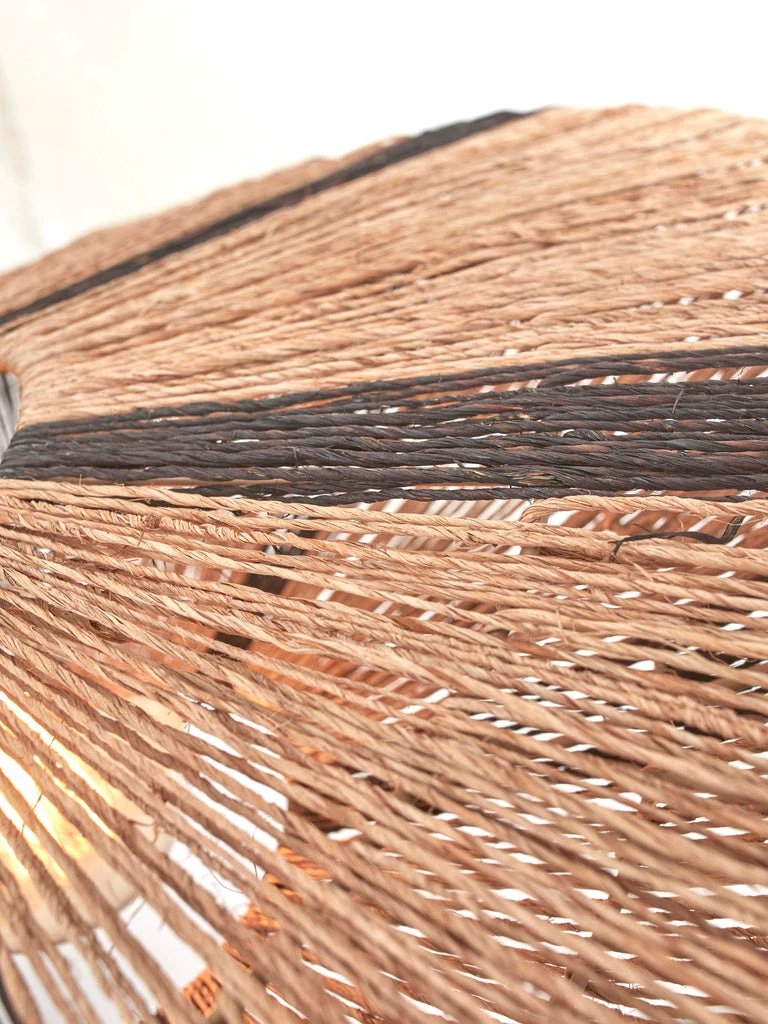 Plafondlamp Iguazu Jute zwart/naturel - L by GOOD&MOJO