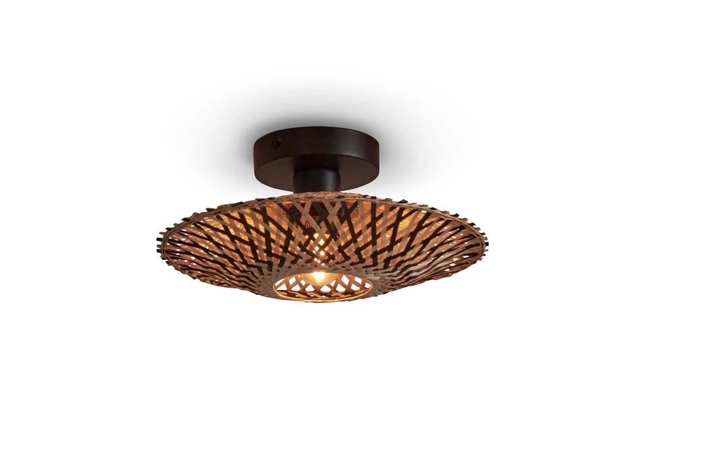 Plafondlamp Kalimantan zwart/naturel - XS by GOOD&MOJO