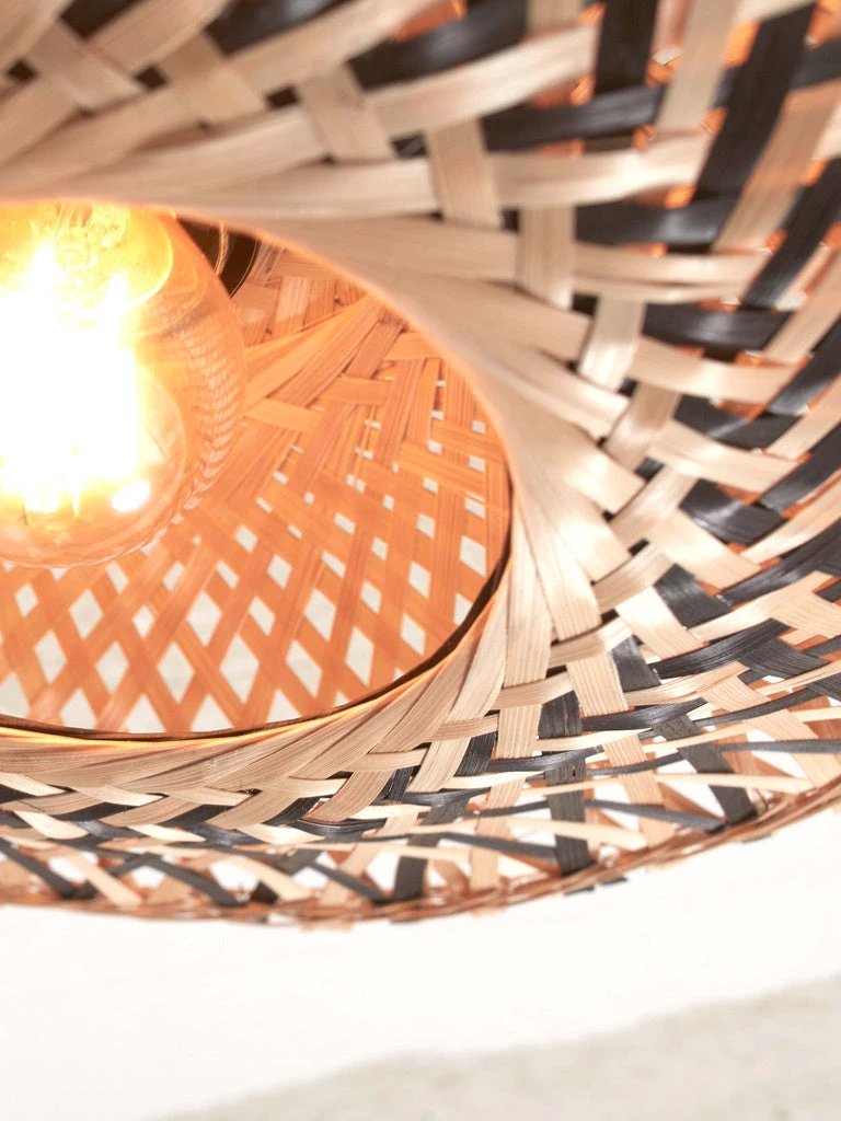 Plafondlamp Kalimantan zwart/naturel - XS by GOOD&MOJO