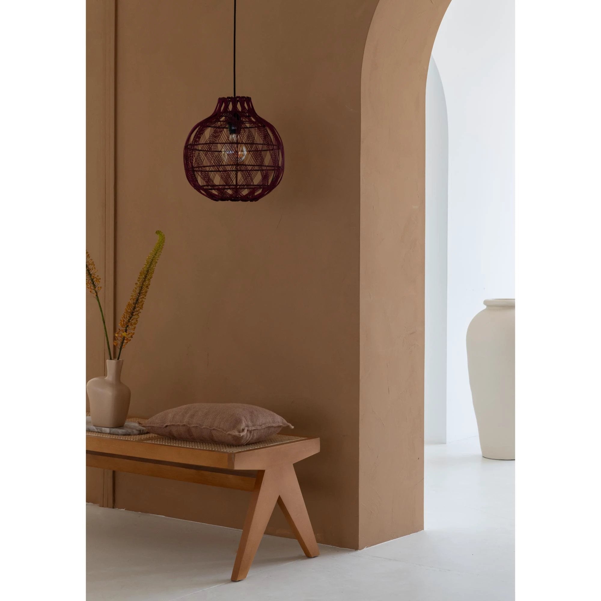 Hanglamp Mendoza - Bordeaux - Ø35cm by GOOD&MOJO