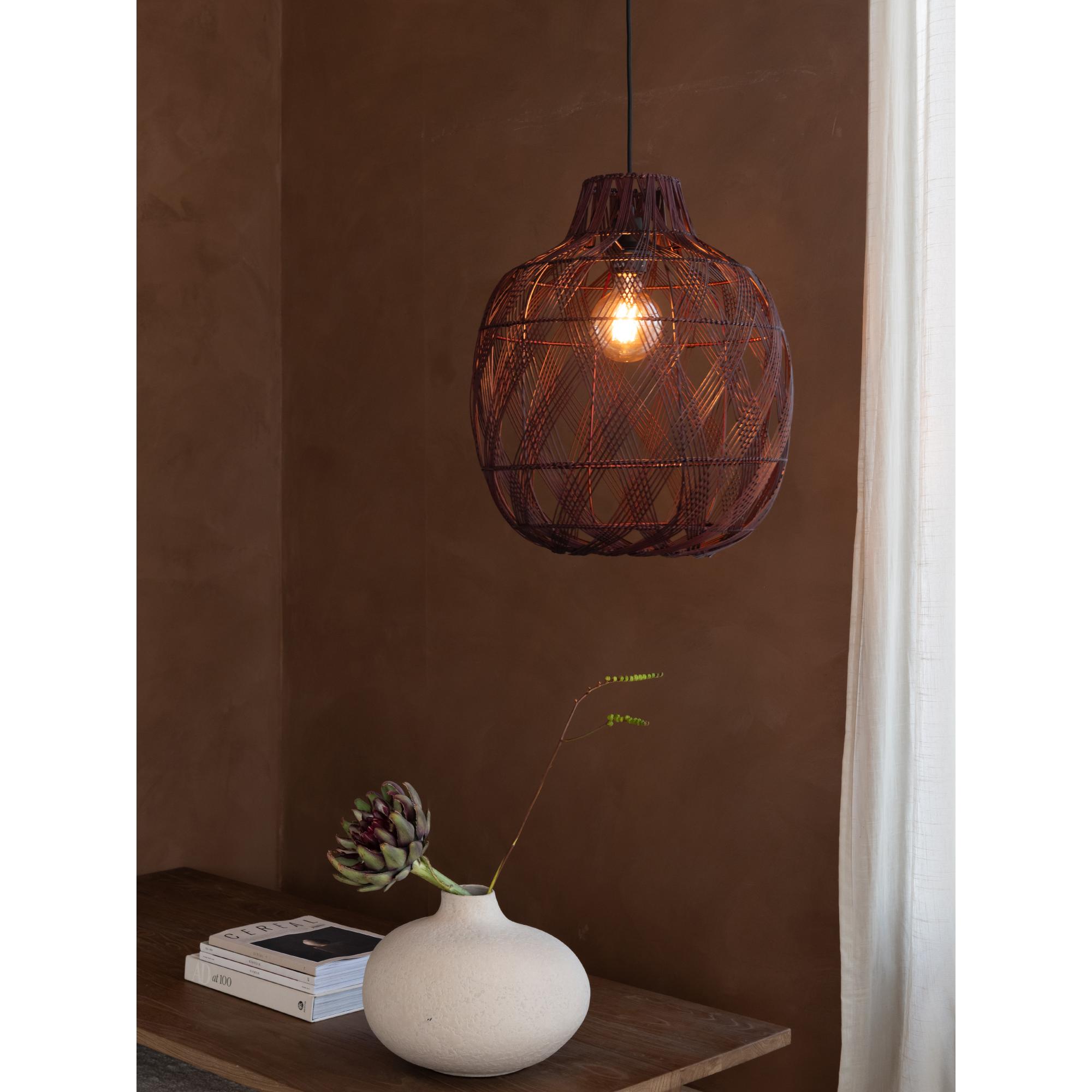 Hanglamp Mendoza - Bordeaux - Ø35cm - depauwwonen
