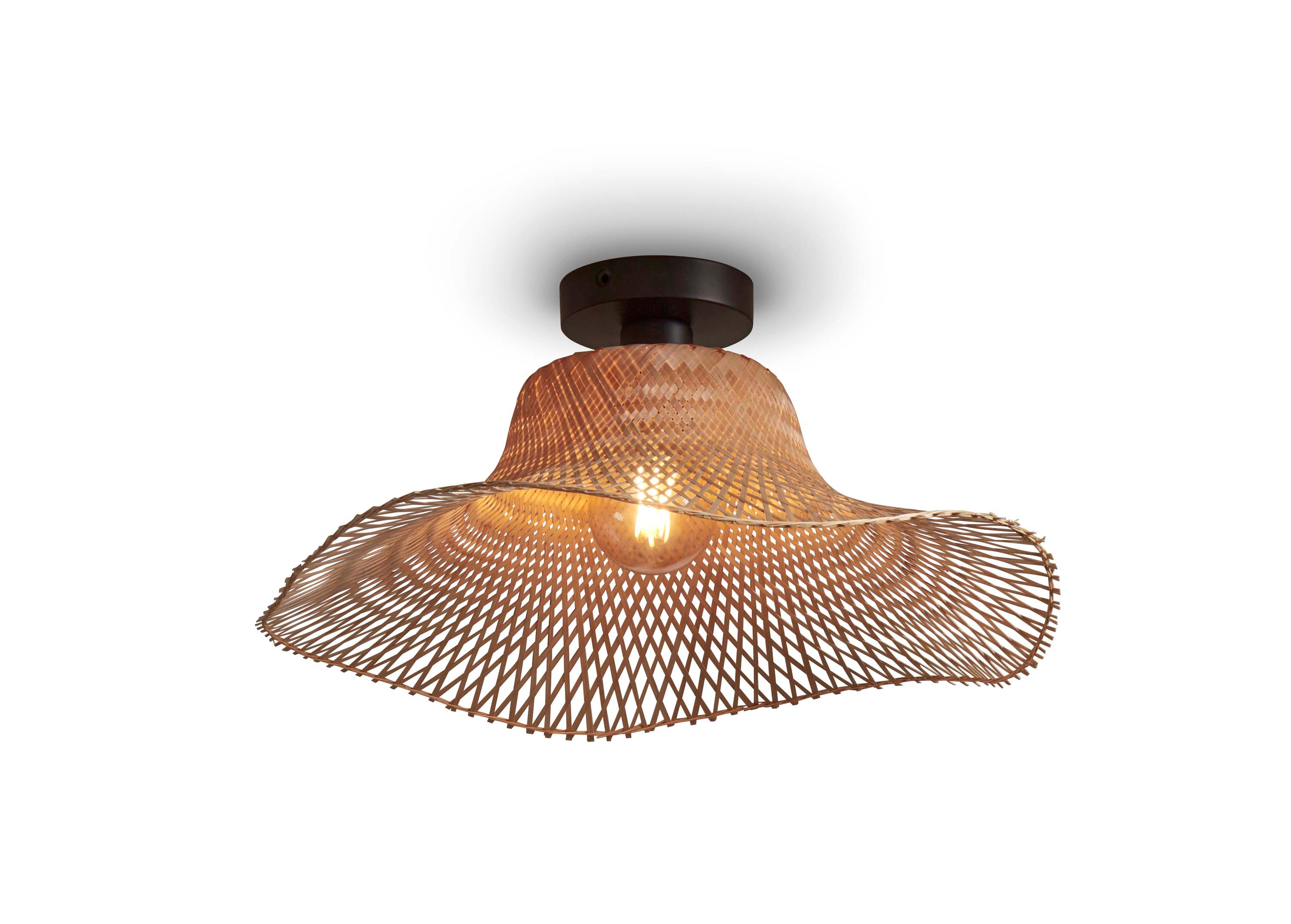 Plafondlamp Ibiza - Bamboe - 50x50x20cm - depauwwonen