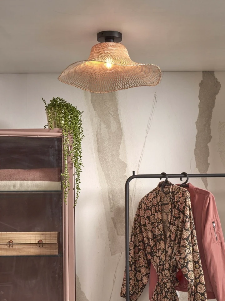 Plafondlamp Ibiza - Bamboe - 50x50x20cm by GOOD&MOJO