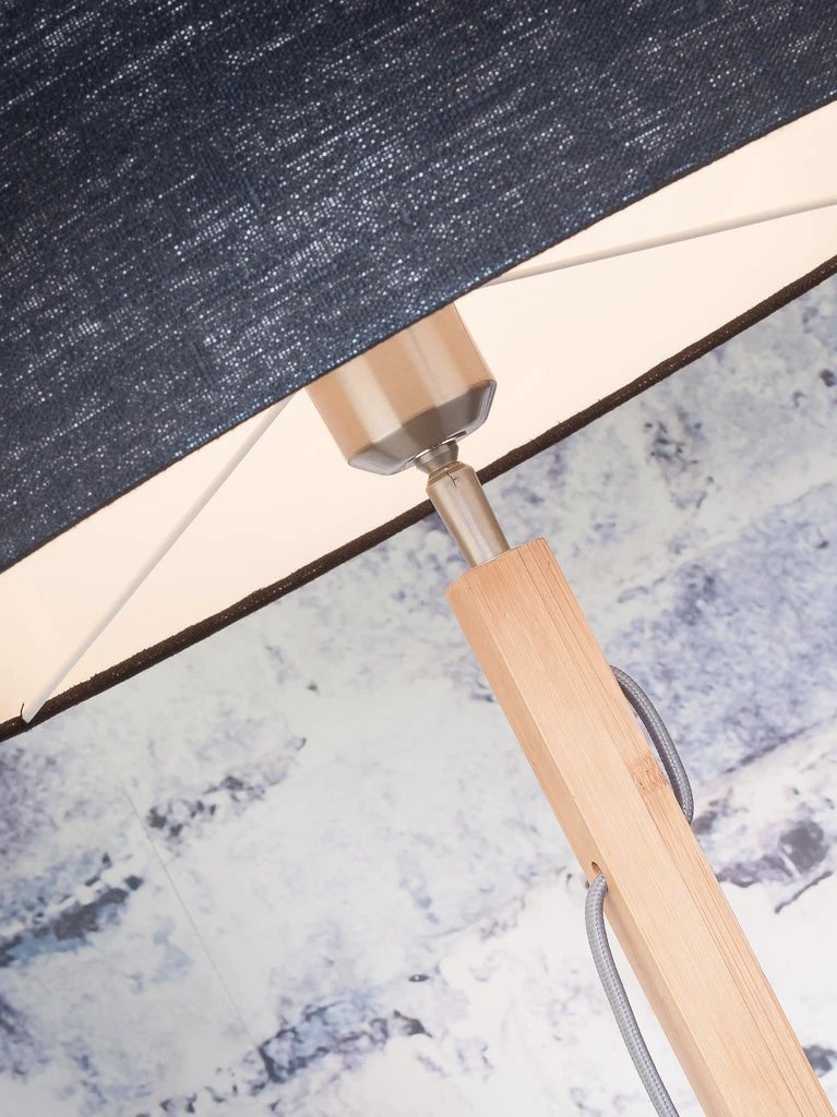 Vloerlamp Fuji - Light Grey/Bamboo - Ø47cm by GOOD&MOJO