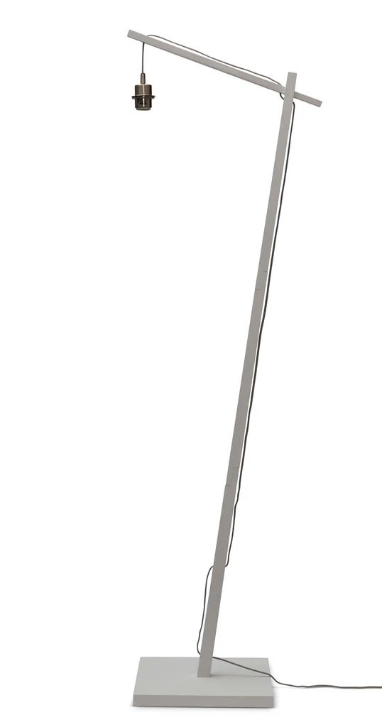 Vloerlamp Hokkaido - Bamboe Wit/Naturel - 63x36x176cm by GOOD&MOJO