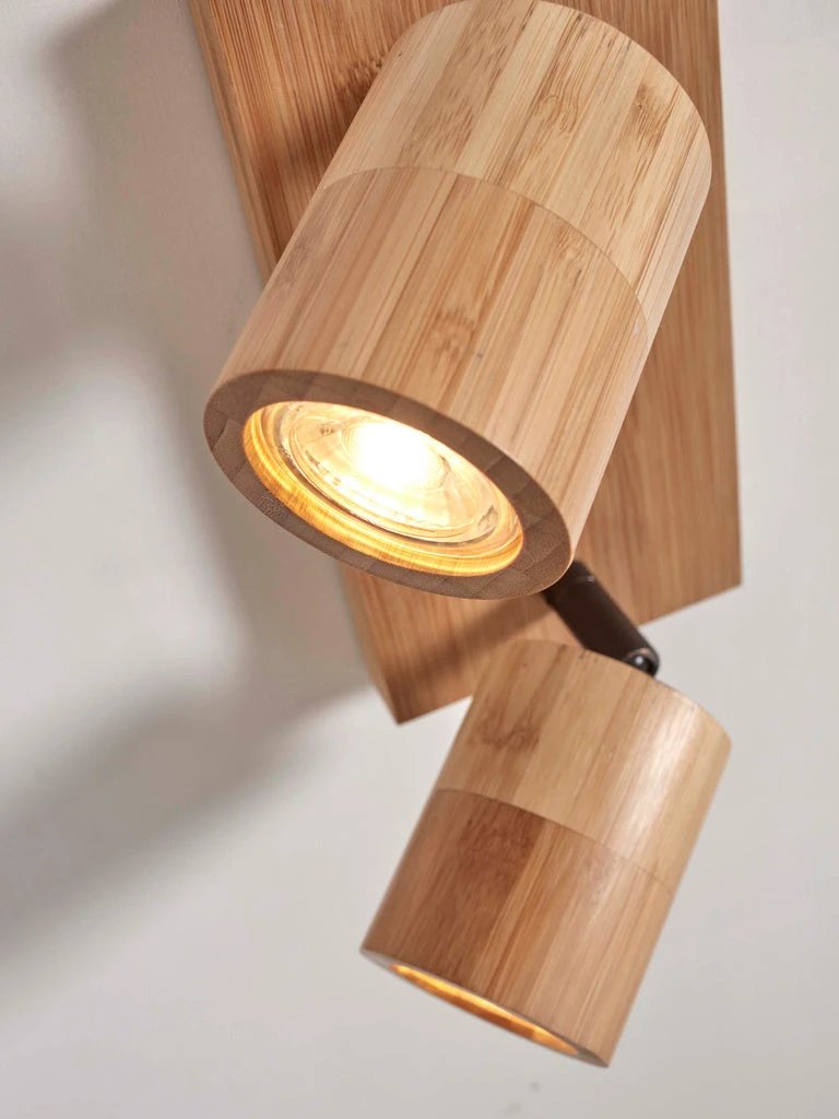 Plafondlamp Java - Bamboe - 22x12x13cm by GOOD&MOJO