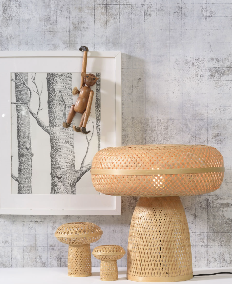 Tafellamp Palawan - Bamboe - Set - depauwwonen