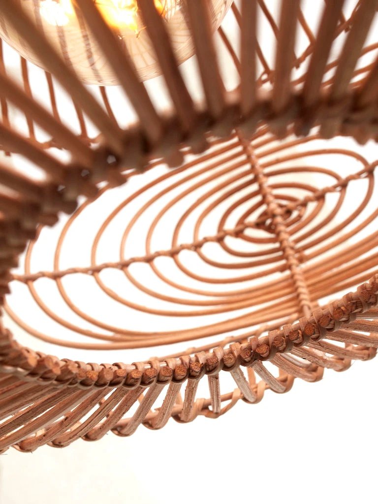 Vloerlamp Madeira - Bamboe/Rotan - 74x48x176cm by GOOD&MOJO