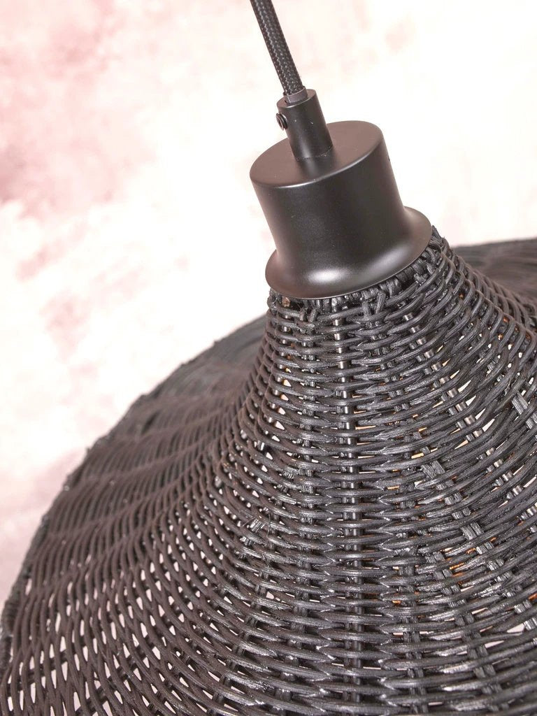 Hanglamp Borabora - Rotan Zwart - Ø40cm by GOOD&MOJO