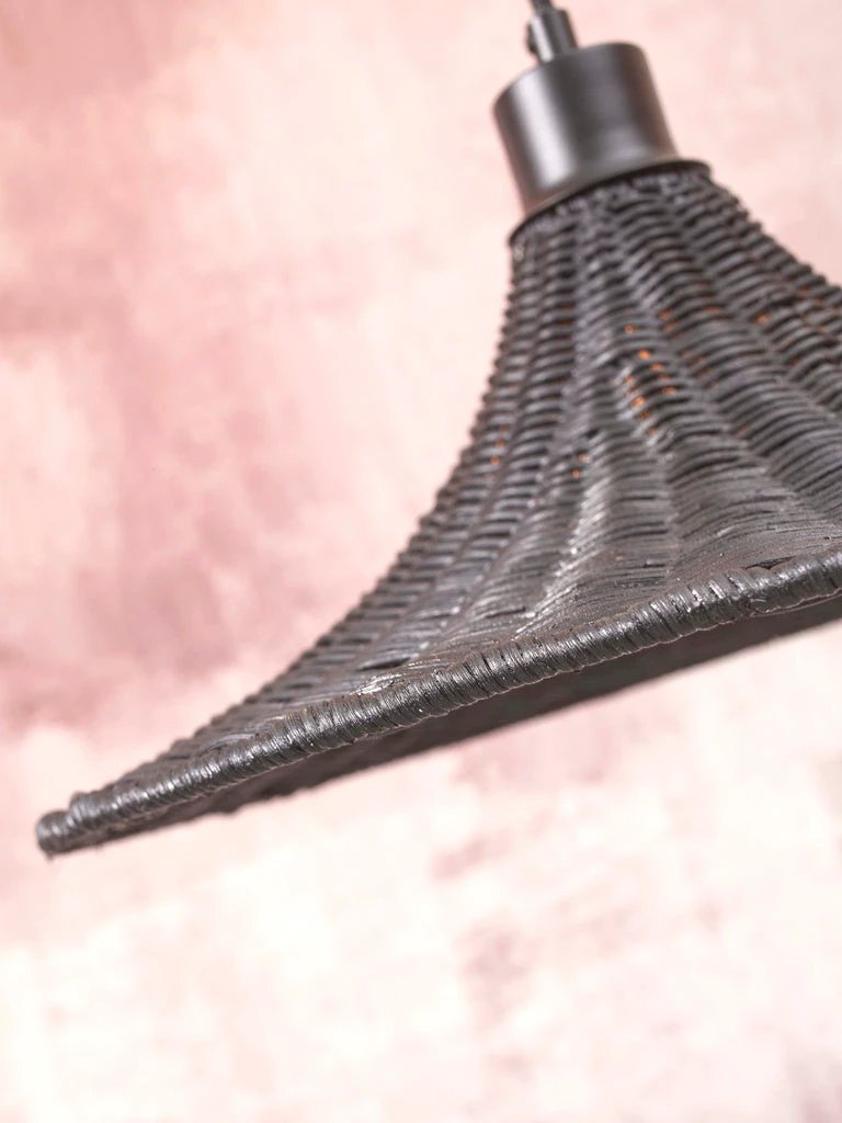 Hanglamp Borabora - Rotan Zwart - Ø40cm by GOOD&MOJO
