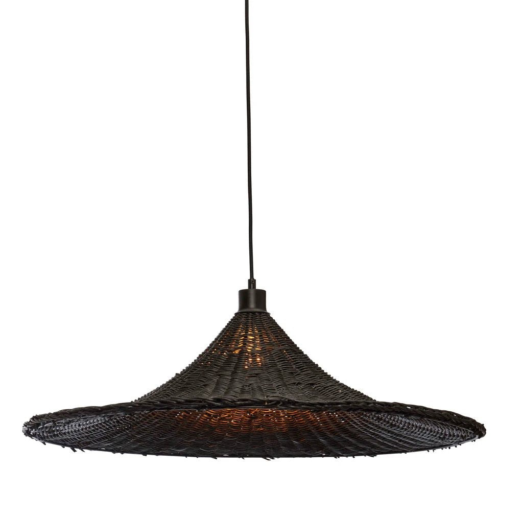 Hanglamp Borabora - Rotan Zwart -Ø70cm by GOOD&MOJO