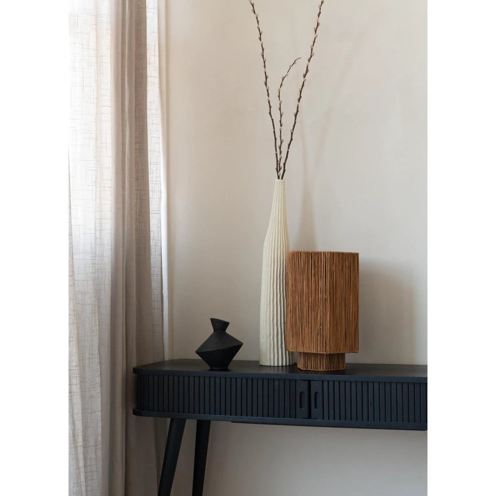 Tafellamp Panama - Donkerbruin - 36x24x36cm by GOOD&MOJO